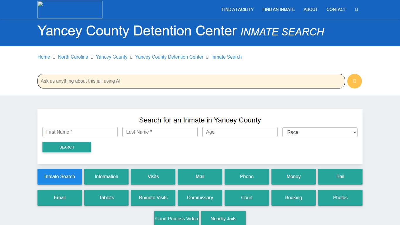 Yancey County Inmate Search & Roster Find Inmates NC